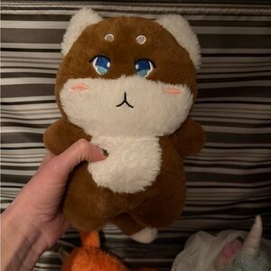 Brown and White Plush Cute Animal Stuffed Toy